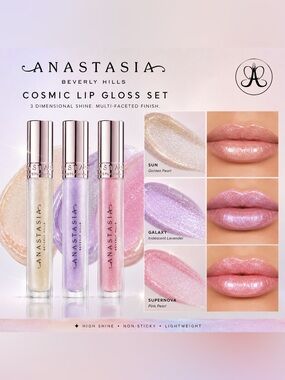 NEW✅ Anastasia Beverly Hills Cosmic Collection Lip Gloss Trio - Brand New in Box